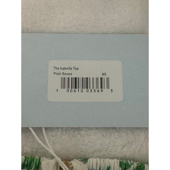 NWT Hill House The Isabella Top in Pink Roses XS - Picture 11 of 15